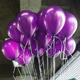   10ballons de déco violet