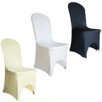 housse de chaise lycra ivoire